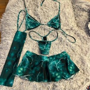 Bubblegum green lighting set